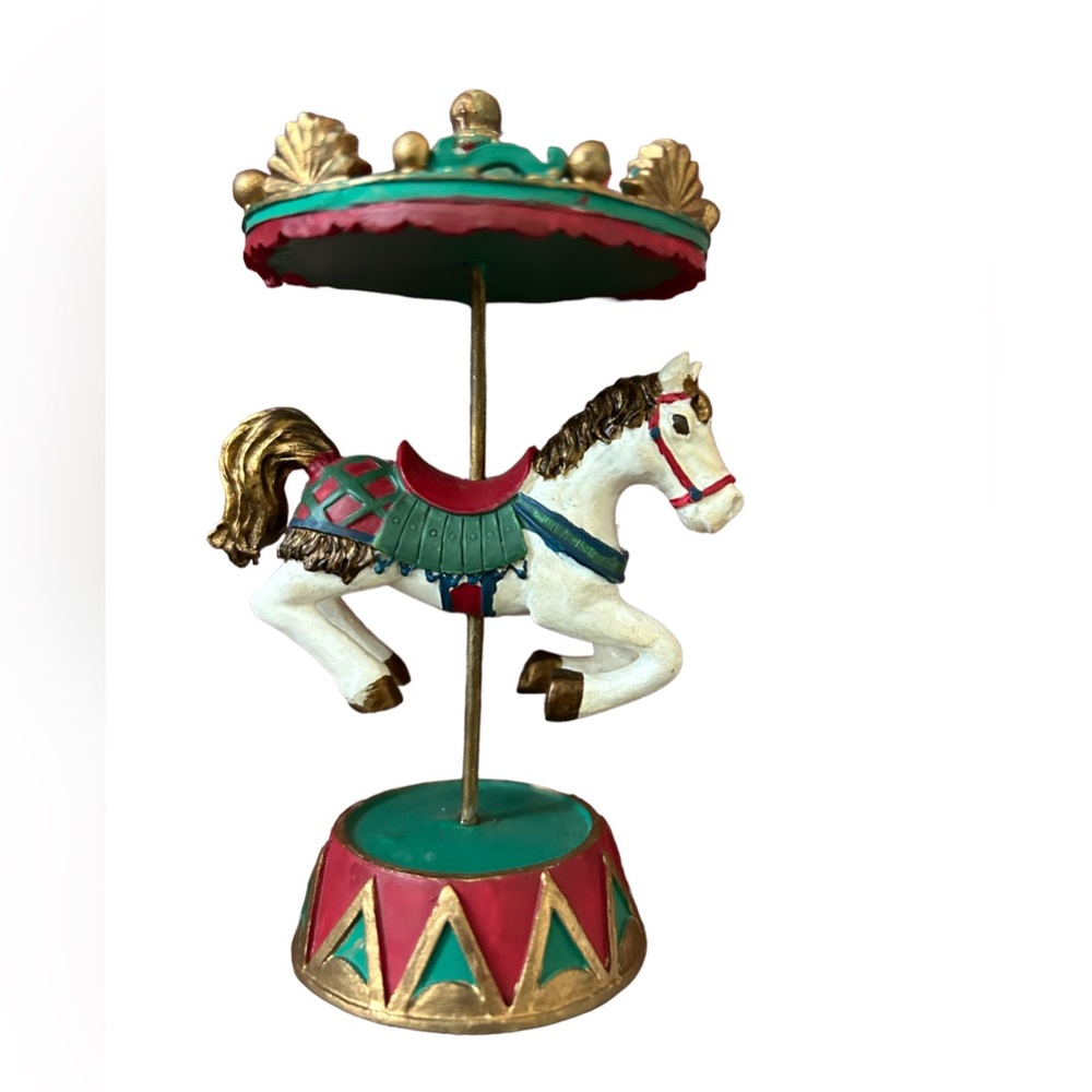 Christmas Collectibles ornament carousel house vintage 1998 series